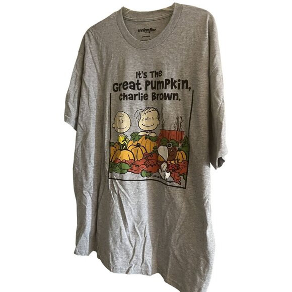 welovefine Other - PEANUTS It's The Great Pumpkin Charlie Brown by welovefine Mens's XL Gray Tshirt